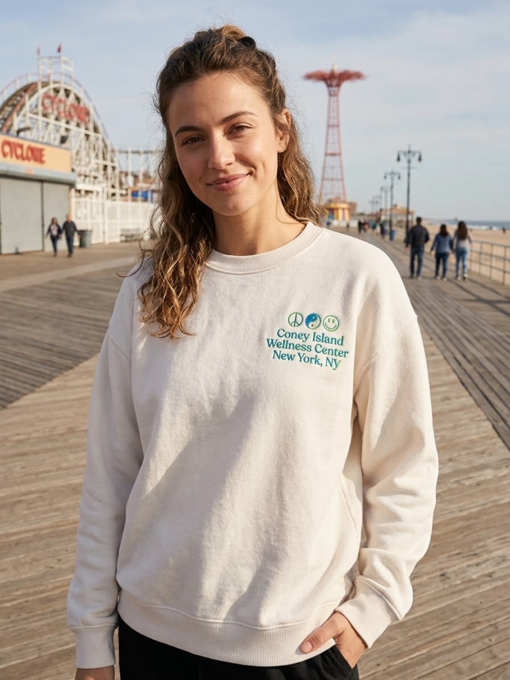 Coney Island Picnic Coney Island Wellness Center Graphic Sweatshirt Medium